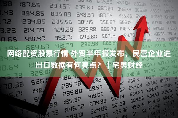 网络配资股票行情 外贸半年报发布，民营企业进出口数据有何亮点？｜宅男财经