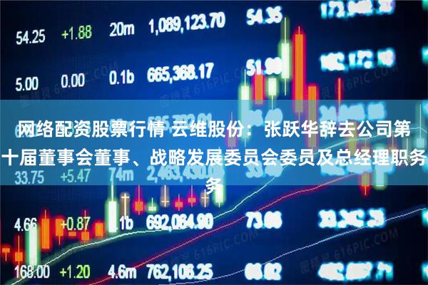 网络配资股票行情 云维股份：张跃华辞去公司第十届董事会董事、战略发展委员会委员及总经理职务