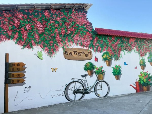 全国配资炒股门户 封开长安万岗村：墙绘添彩，乡村蝶变