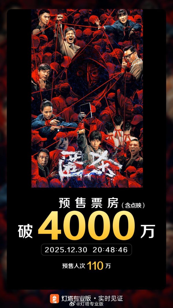 全国配资炒股门户 电影《匿杀》点映及预售总票房破4000万